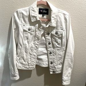 Guess XS White denim Jacket. Great condition